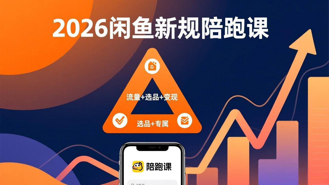 2026闲鱼高阶陪跑课全新上线，带你吃透新规玩转选品流量，从零搭建稳定变现盈利体系| 网创圈