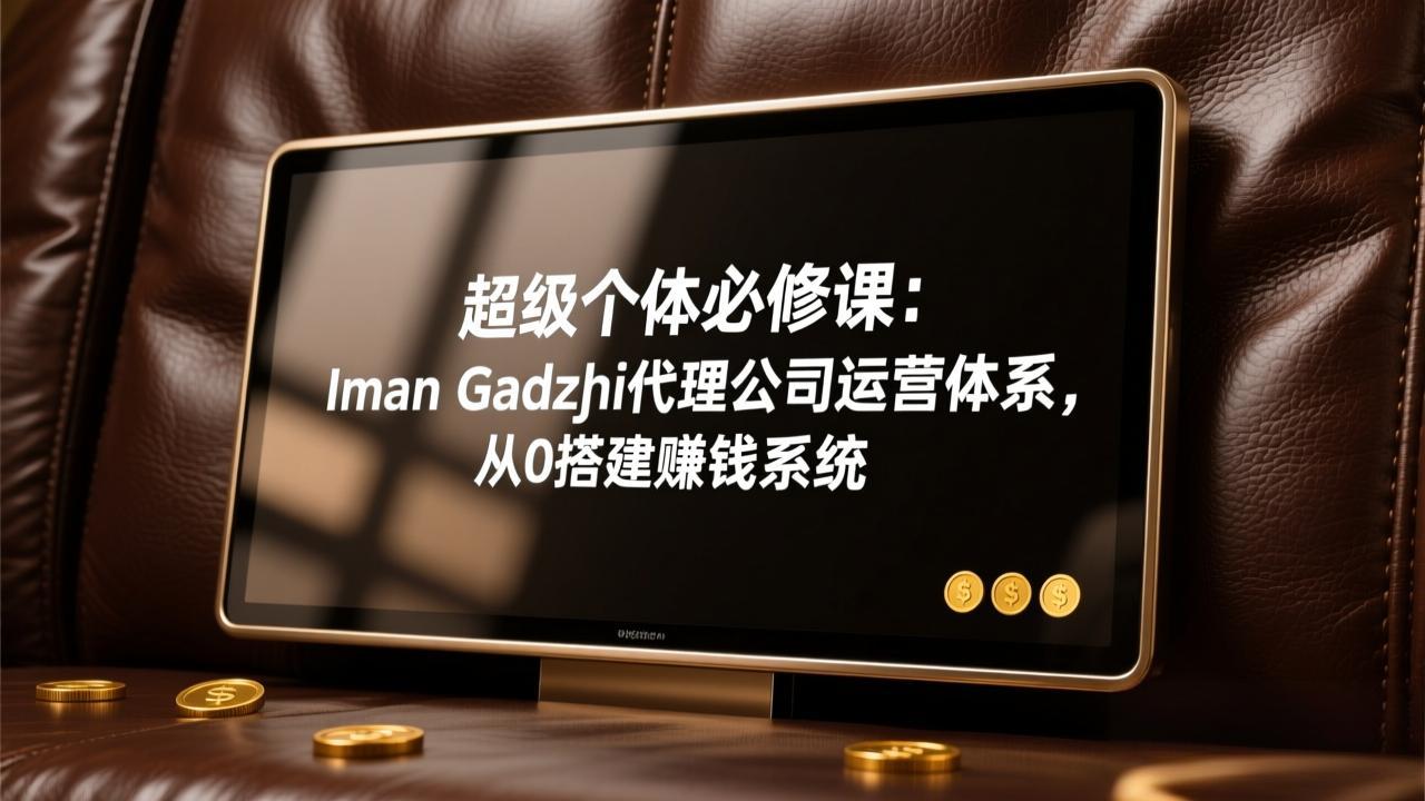 超级个体必修课：Iman Gadzhi代理公司运营体系，从0搭建赚钱系统| 网创圈