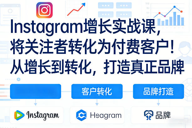 Instagram增长实战课，将关注者转化为付费客户！从增长到转化，打造真正品牌(双语字幕)| 网创圈