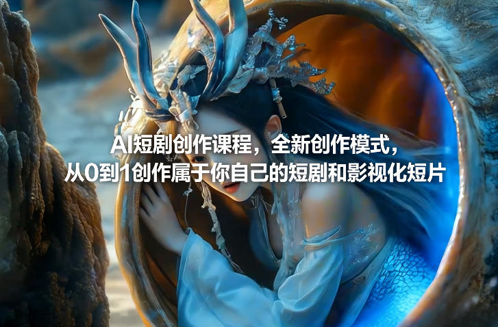 AI短剧创作课程，全新创作模式，从0到1创作属于你自己的短剧和影视化短片| 网创圈