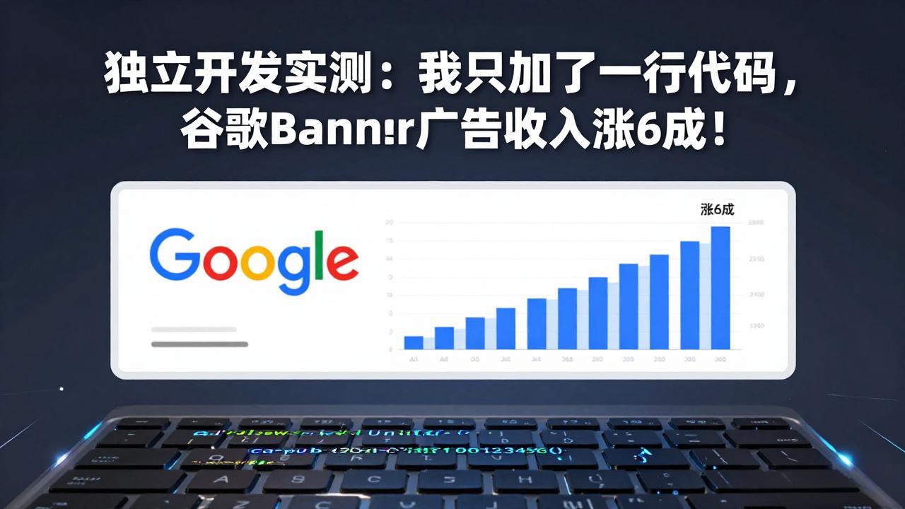 付费文章：独立开发实测：我只加了一行代码，谷歌Banner广告收入涨6成！| 网创圈