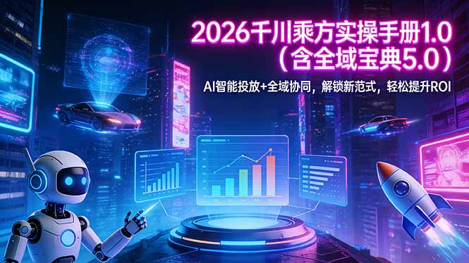 2026 千川乘方实操手册 1.0(含全域宝典 5.0| 网创圈