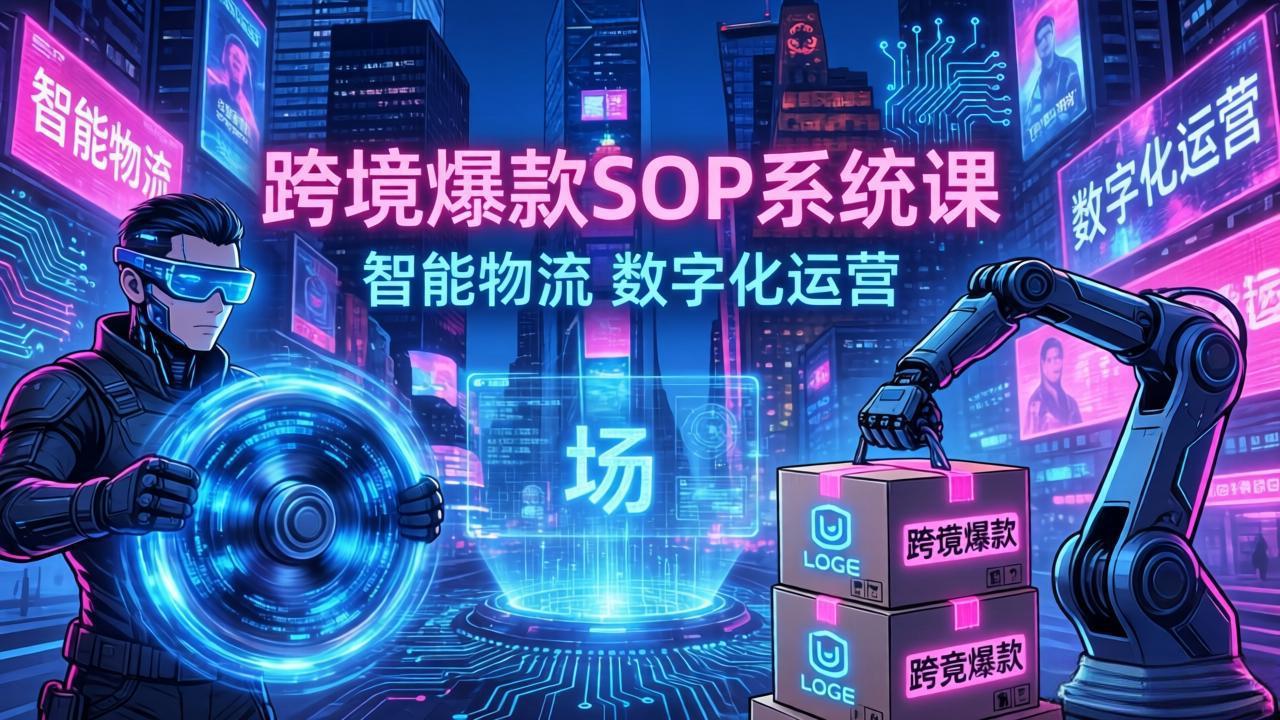 跨境爆款SOP系统课，“内容飞轮+精准投放+AI自动化”为核心，拆解“人×货×场”黄金公式| 网创圈