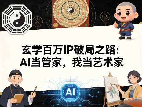 玄学百万IP破局之路：AI当管家，我当艺术家| 网创圈