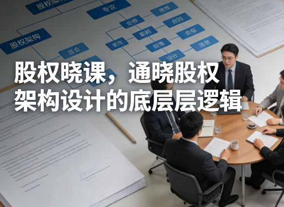 股权晓课，通晓股权架构设计的底层逻辑| 网创圈