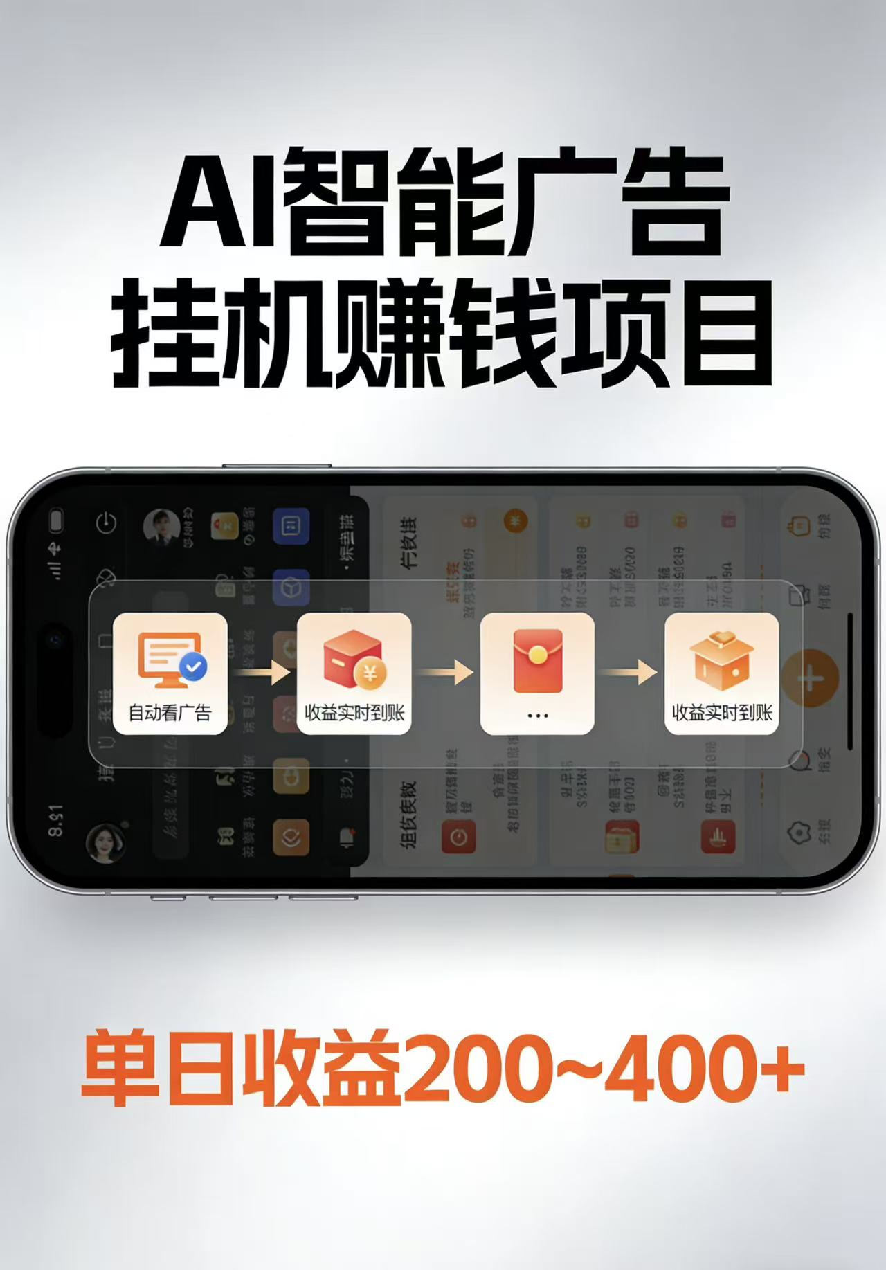 AI智能挂机看广告，每日稳定收益200-400+| 网创圈