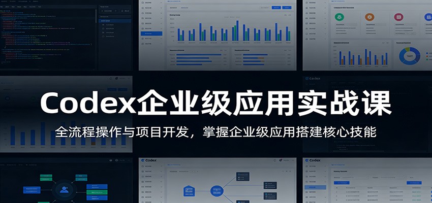 Codex企业级应用实战课：全流程操作与项目开发，掌握企业级应用搭建核心技能| 网创圈