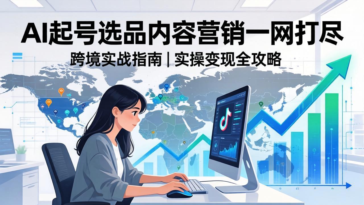 2026 TikTok 跨境AI实操：从零基础到变现全流程，AI起号选品内容营销一网打尽| 网创圈