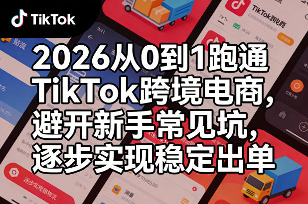 2026从0到1跑通TikTok跨境电商，避开新手常见坑，逐步实现稳定出单| 网创圈