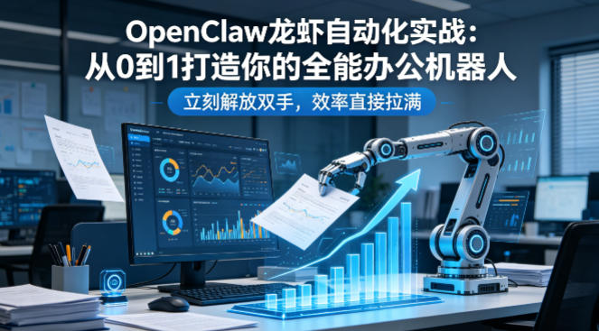 OpenClaw龙虾自动化实战：从0到1打造你的全能办公机器人，立刻解放双手，效率直接拉满| 网创圈