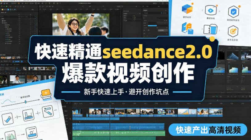 快速精通seedance2.0爆款视频创作，快速产出高清视频，避开大量创作坑点，新手也能快速上手| 网创圈