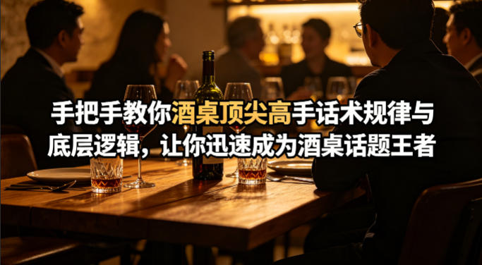 付费文章：手把手教你酒桌顶尖高手话术规律与底层逻辑，让你迅速成为酒桌话题王者(二十年全网独家经验分享)| 网创圈