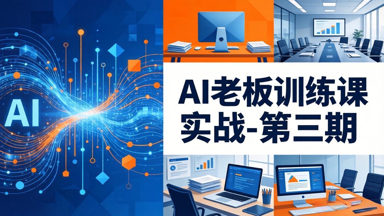 AI老板训练课实战-第三期：AI+内容应用落地教学，从0到1打通AI变现完整路径| 网创圈