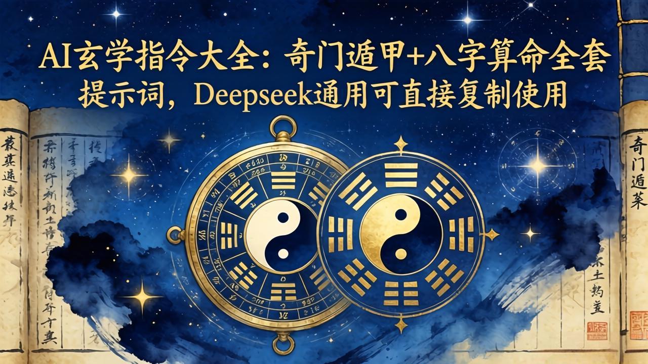 AI玄学指令大全：奇门遁甲+八字算命全套提示词，Deepseek通用可直接复制使用| 网创圈
