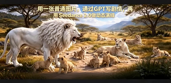 用一张普通图片，通过GPT写剧情，再用Seedance 2.0做动态演绎，居然能生成迪士尼风格搞笑动画| 网创圈