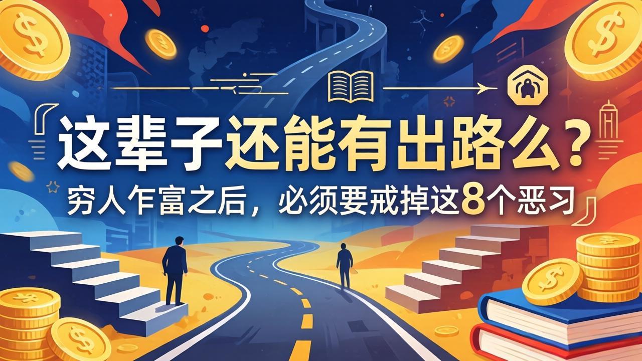 关于人生两篇付费文章【这辈子还能有出路么？】【穷人乍富之后，必须要戒掉这8个恶习】| 网创圈