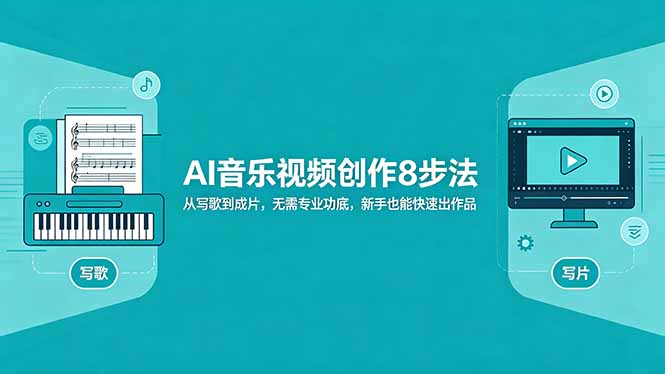AI音乐视频创作8步法：从写歌到成片，无需专业功底，新手也能快速出作品| 网创圈