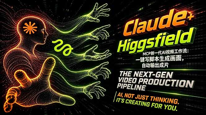 Claude+Higgsfield MCP新一代AI视频工作流：一键写脚本生成画面，自动输出成片| 网创圈