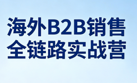 雨哥·海外B2B销售全链路实战营| 网创圈