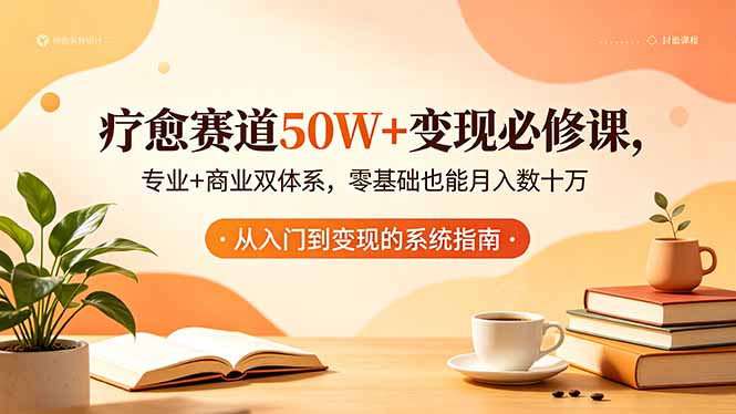 疗愈赛道50W+变现必修课，专业+商业双体系，零基础也能月入数十万| 网创圈