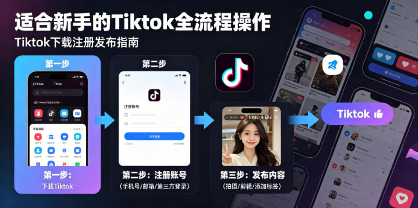 Tiktok下载注册发布，适合新手的Tiktok全流程操作| 网创圈
