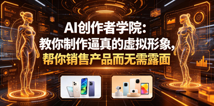 AI创作者学院：教你制作逼真的虚拟形象，帮你销售产品而无需露面【原创双语字幕】| 网创圈