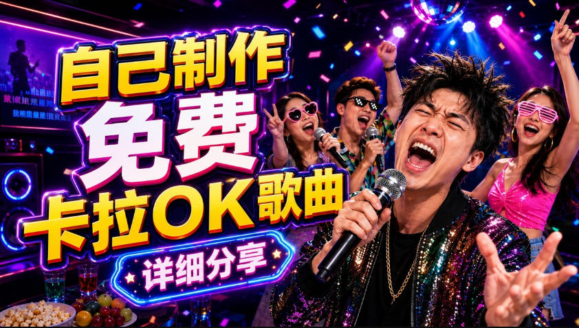 零基础AI制作免费卡拉OK视频教程，从歌曲生成、音轨分离到字幕制作、视频导出，手把手教学| 网创圈