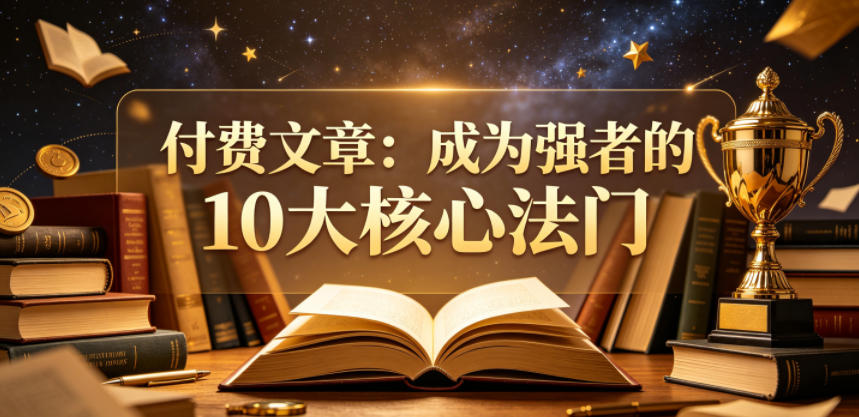 付费文章：成为强者的10大核心法门| 网创圈