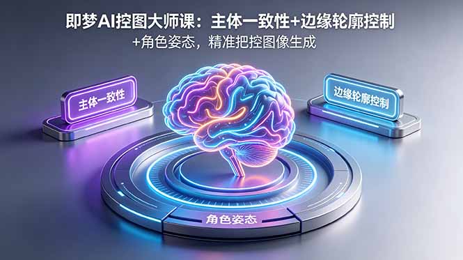 即梦AI控图大师课：主体一致性+边缘轮廓控制+角色姿态，精准把控图像生成| 网创圈