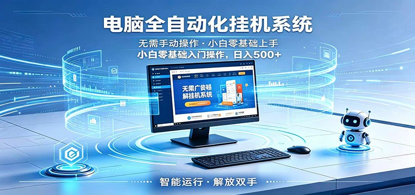 智能广告挂机无需值守，小白上手轻松实现每日增收| 网创圈