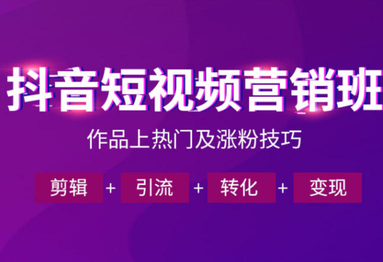 抖音短视频运营班，一门课学会作品上热门及涨粉技巧，引流转化剪辑变现(2026年5月)| 网创圈