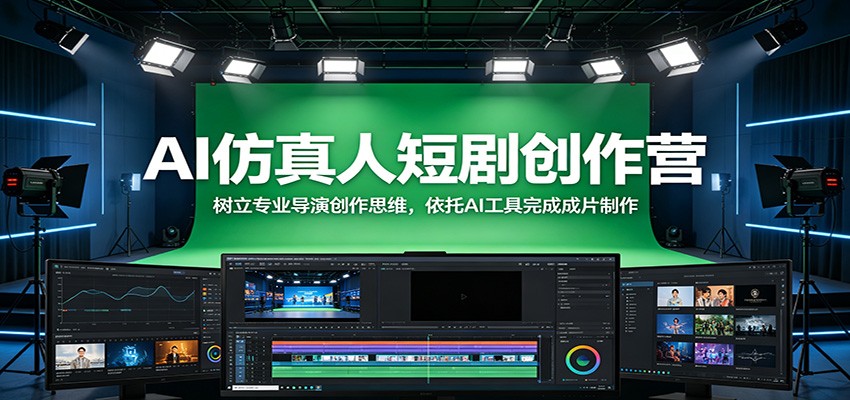 AI仿真人短剧创作营：树立专业导演创作思维，依托AI工具完成成片制作| 网创圈