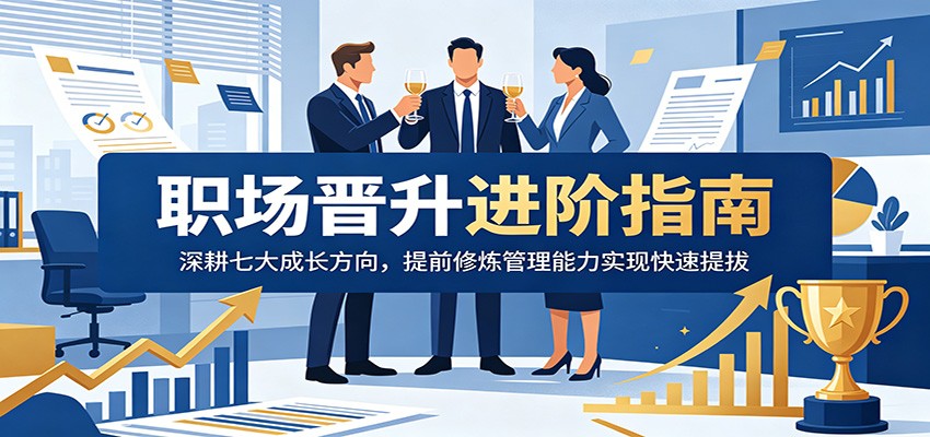 职场晋升进阶指南：深耕七大成长方向，提前修炼管理能力实现快速提拔| 网创圈