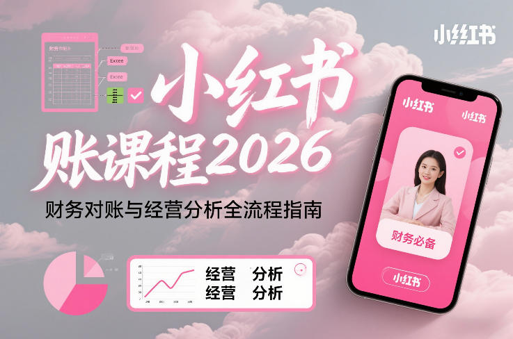 小红书对账课程2026，财务对账与经营分析全流程指南| 网创圈