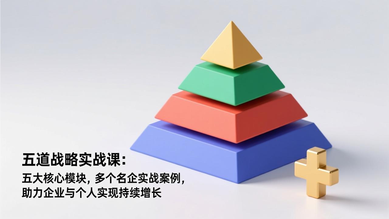 五道战略实战课：五大核心模块，多个名企实战案例，助力企业与个人实现持续增长| 网创圈
